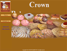 Tablet Screenshot of crownbakery.com
